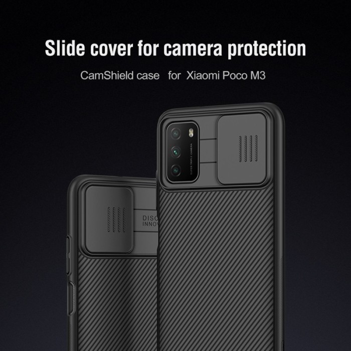 Case Xiaomi Poco M3 Nillkin Camshield Camera Protector Casing