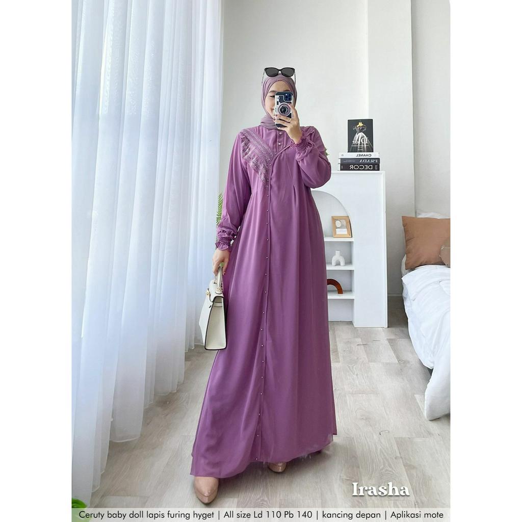 GAMIS PESTA CASUAL MOTE IRASHA