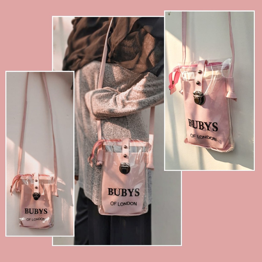 TAS BUBYS MINI / TAS SELEMPANG HP PINK