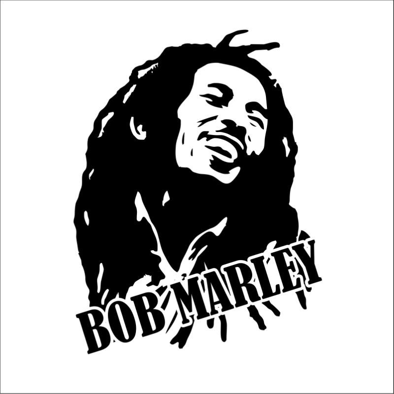 

stiker bob marley