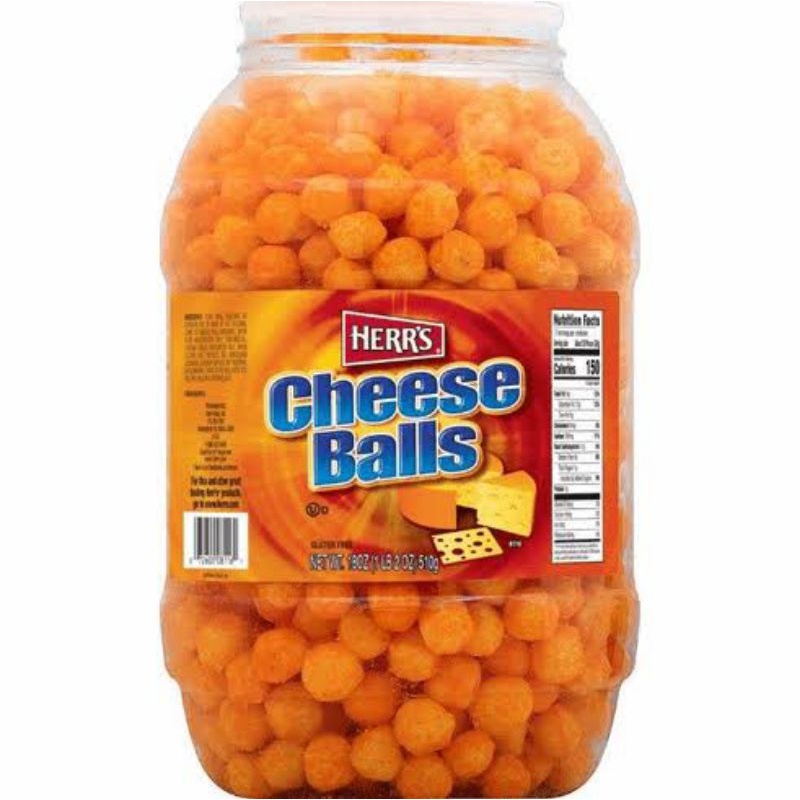 

Herr's cheese balls gluten gree 482gr | makanan ringan