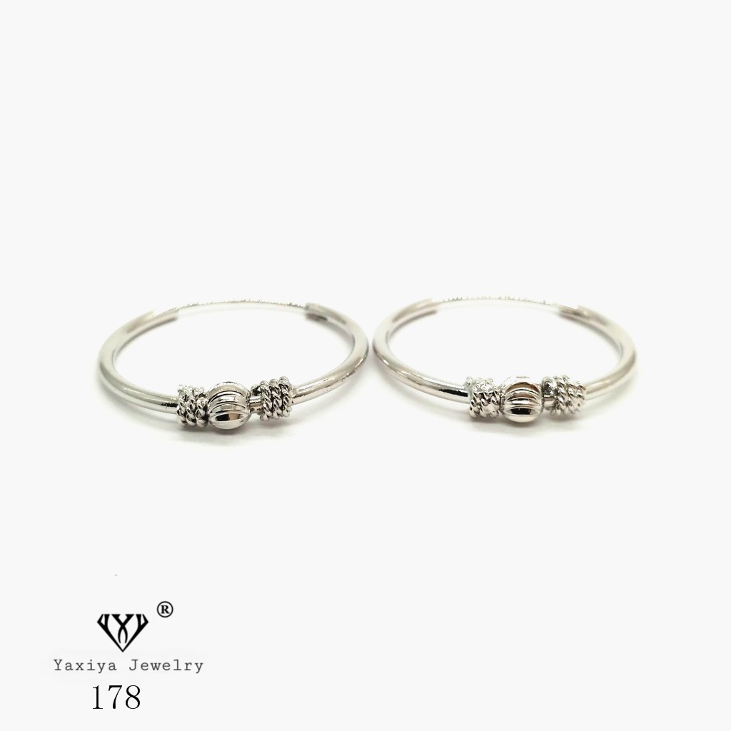 

Anting Gipsy Lapis Emas Putih Perhiasan Imitasi Yaxiya Jewelry 18K 178