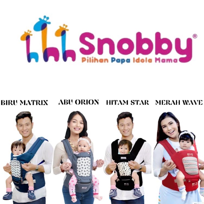 MOMS_ Gendongan Hipseat snobby Star Series/Flower Carts /Orion/Wave/Matrix /Ivory TPG2148 6 Posisi/c