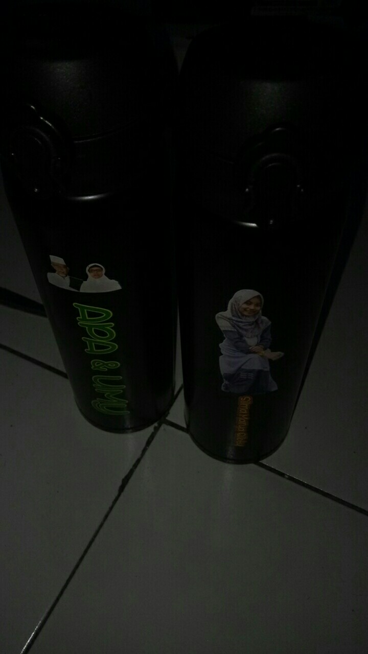 Tumbler Stainless Termos Niagara Print Custom Tulisan Saja Atau Gambar Kecil