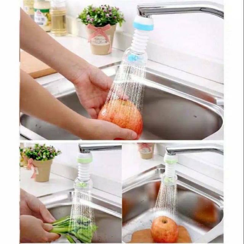Sambungan Kran Air Fleksibel Dispenser Rak Dapur Filter Kepala Saring Shower Saringan Sink RB3