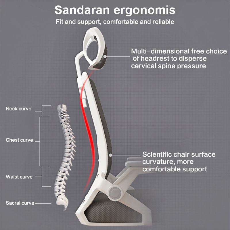 Weyon sakura kursi kantor Kursi Kerja kursi belajar Kursi Gaming Chair Kursi kursi minimalis Komputer Kursi (401)-2