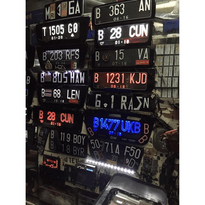 Plat nomor Akrilik lampu mobil
