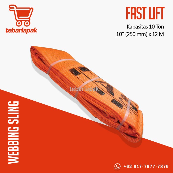 Webbing Sling 10 Ton x 12 M