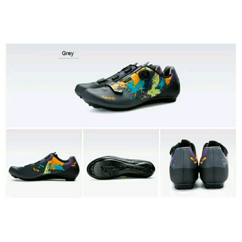 sepatu sepeda santic pria wanita road bike