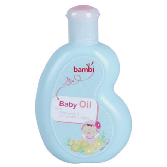 Bambi Baby Oil 100ml With Licorice &amp; Chamomile / Baby Oil Bayi Anak