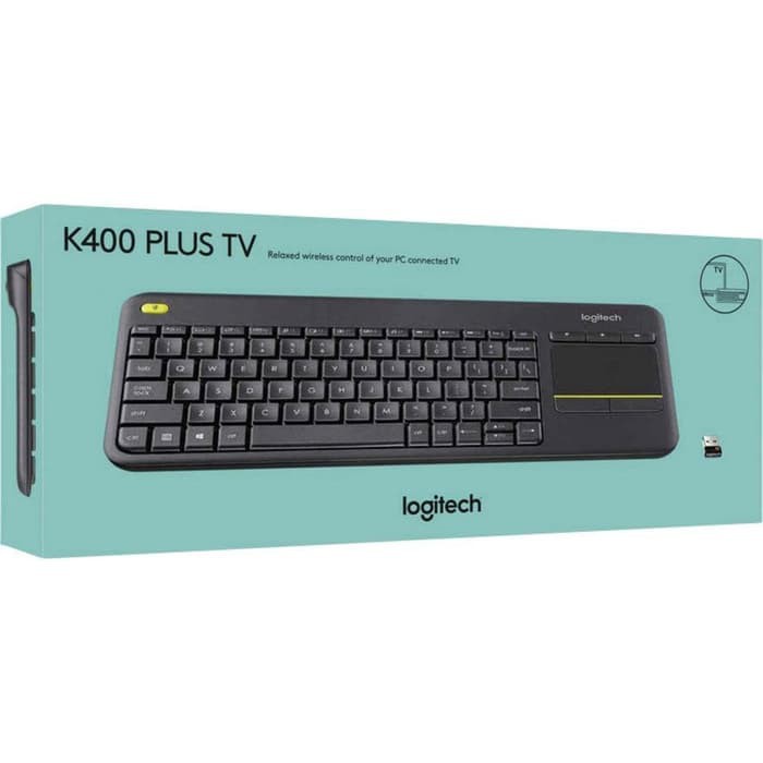 Logitech K400 PLUS TV Keyboard Wireless Touchpad Tablet Android Smart TV PC - ORIGINAL