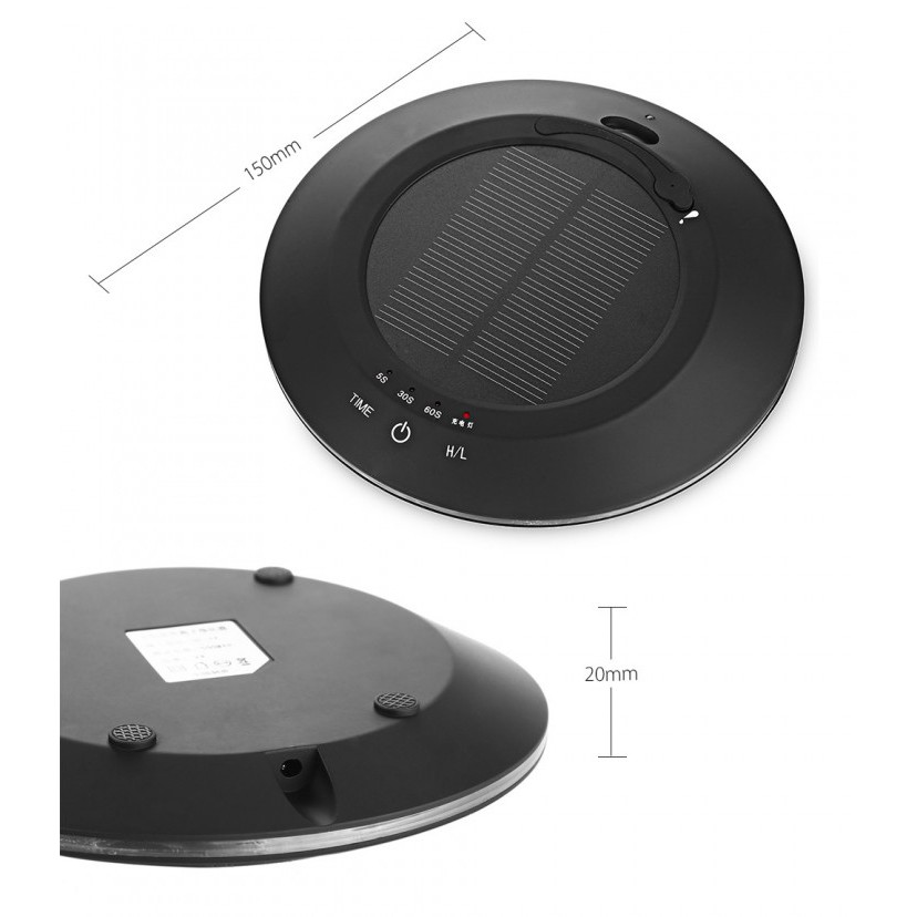 Solar Car Touch Sensor Switch Air Anion Purifier - 100ml