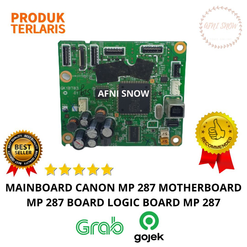 Mainboard Canon Mp 287 Motherboard Canon MP287 Logic Board Canon Mp 287 Board Mp 287