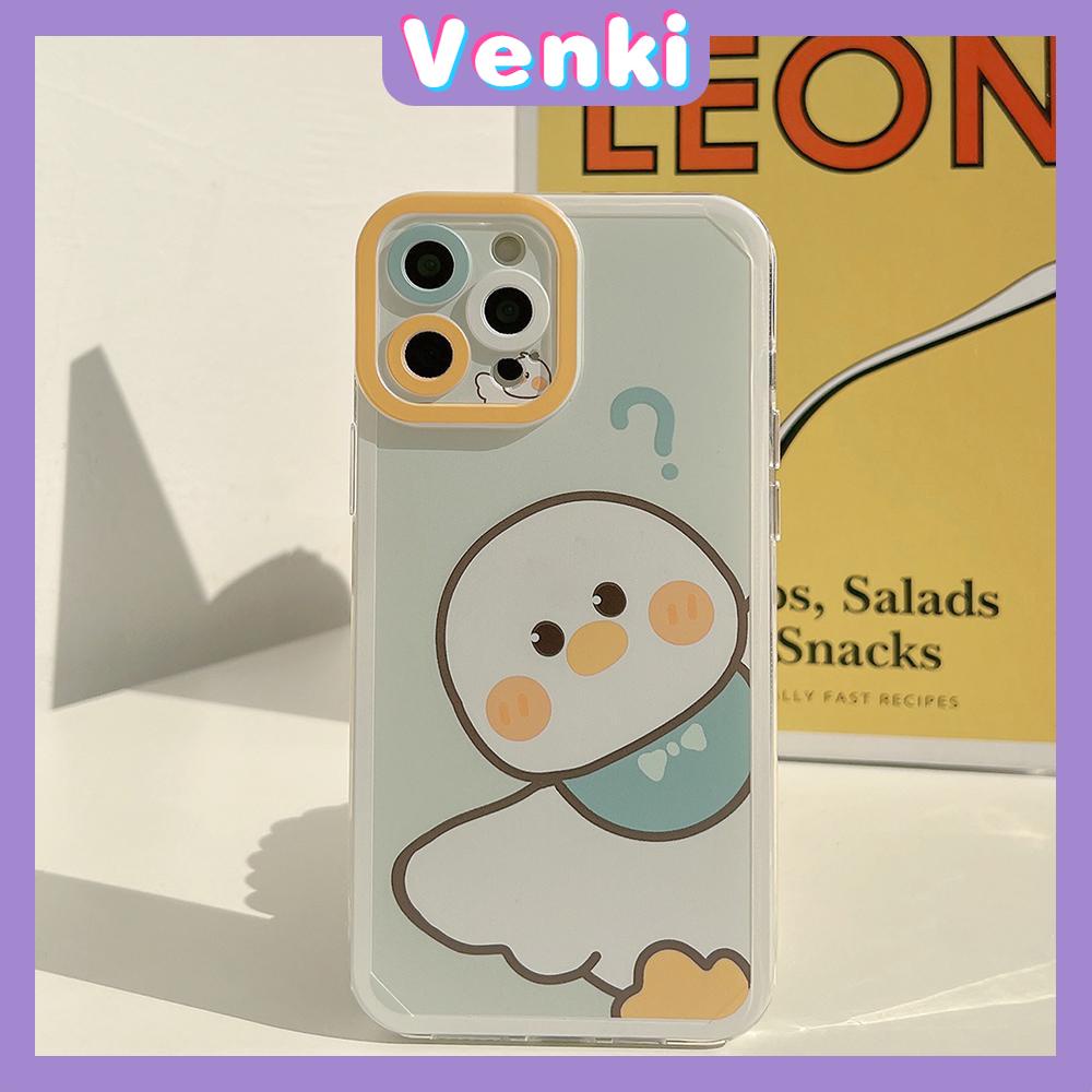 iPhone Case Silicone Soft Case Clear Case Square Edge Angel Eye Cat Eye Pupil Eye Full Coverage Camera Protection Shockproof Case Duck Cartoon Cute Style For iPhone 13 Pro Max iPhone 12 Pro Max iPhone 11 Pro Max iPhone 7 Plus iPhone XR XS MAX 12 Pro 7