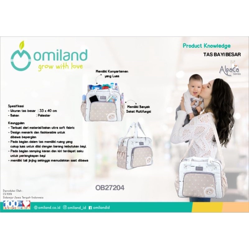 Omiland Tas Bayi Besar Alpaca Series OB27204