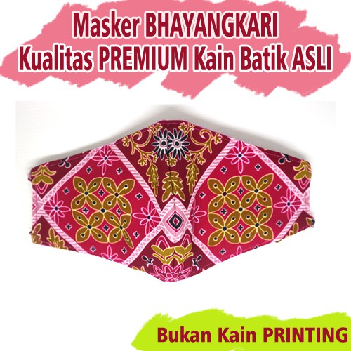 Masker Batik Bhyangkari Bolak Balik Masker Scuba Bhayangkari Masker OLGA Bhayangkari