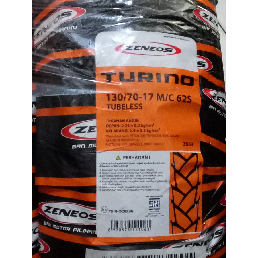 Ban ZENEOS 130/70-17 ZN 33 TURINO TUBELESS