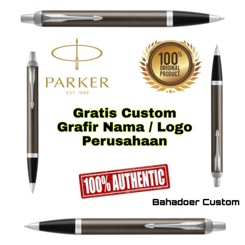 

PULPEN PARKER ORIGINAL NEW IM DARK GREY EXSPRESO GRATIS CUSTOM GRAFIR NAMA ANDA