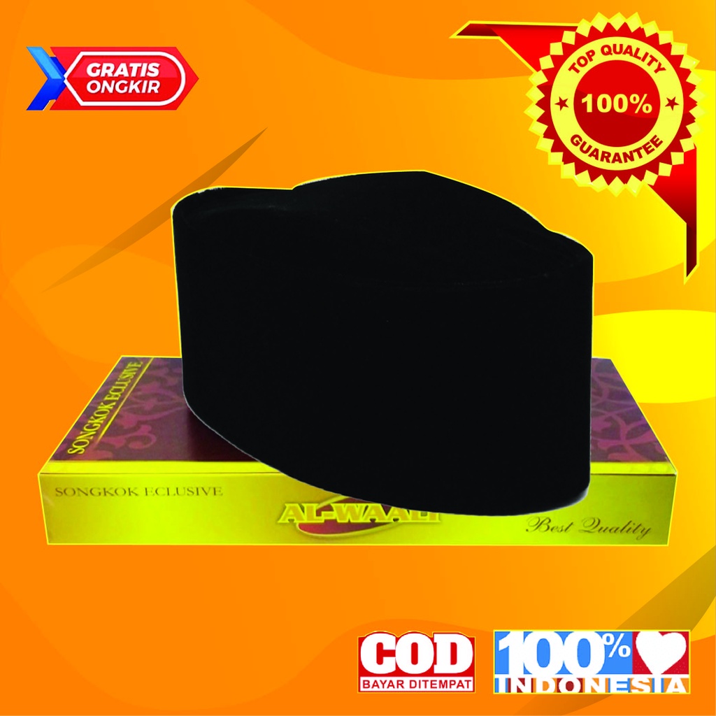 PECI, PECI DEWASA, PECI HITAM, SONGKOK HITAM, SONGKOK, PECI HITAM POLOS, KOPIAH DEWASA, PECI SUSUN