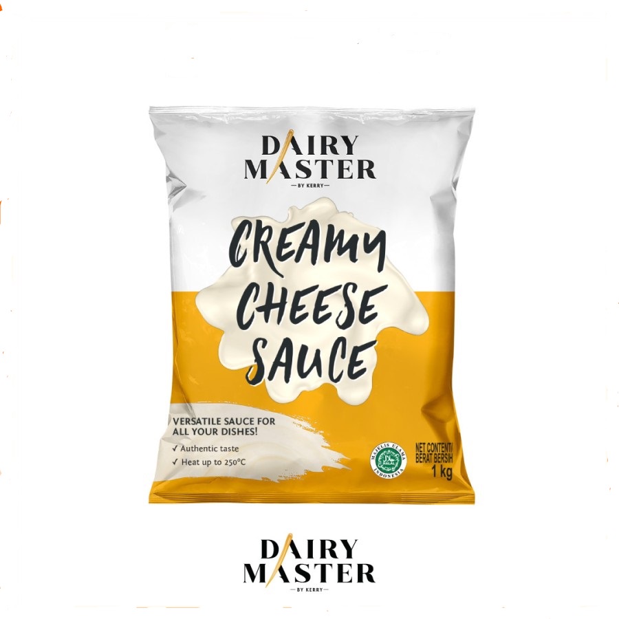 CREAMY CHEESE SAUCE DAIRY MASTER 1KG SAUS KEJU HALAL