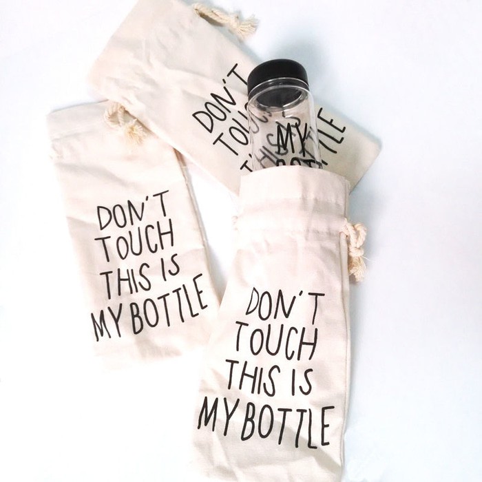 murah Sarung Tas My Bottle Pouch Bag Infused water kain botol minum travel bagus__