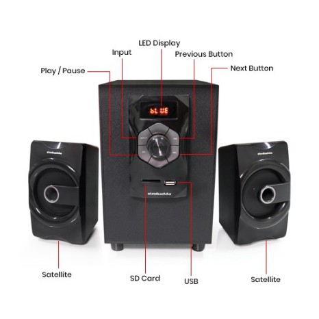 Speaker simbadda cst 5000N + music player