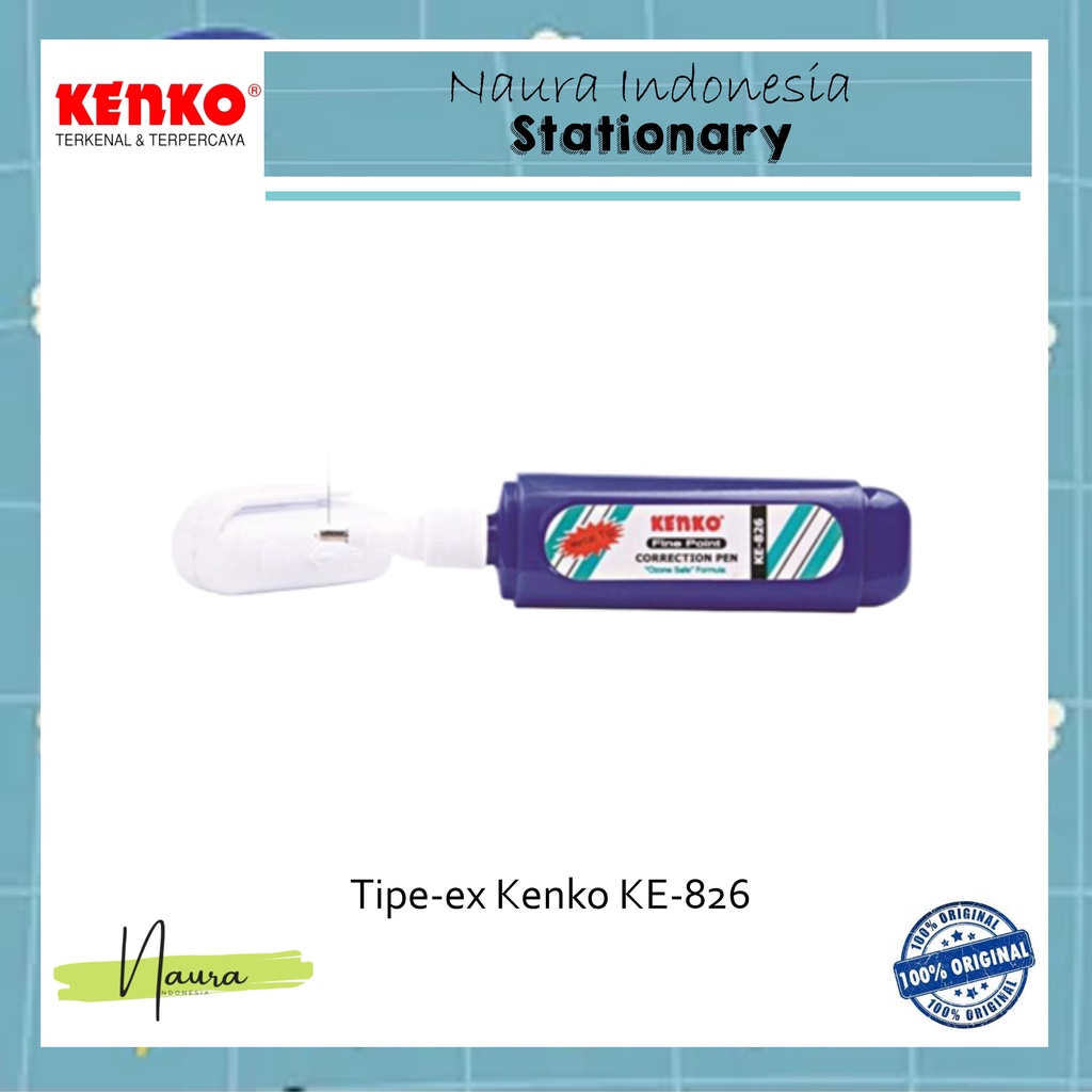 

Kenko Correction Fluid Tipex Cair Kenko KE-826 | Tip Ex Kenko KE-826 | Tipe Ex Kenko Murah
