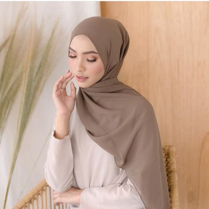 TERMURAH PASHMINA CERUTY BABYDOLL 200X75 cm JAHIT TEPI