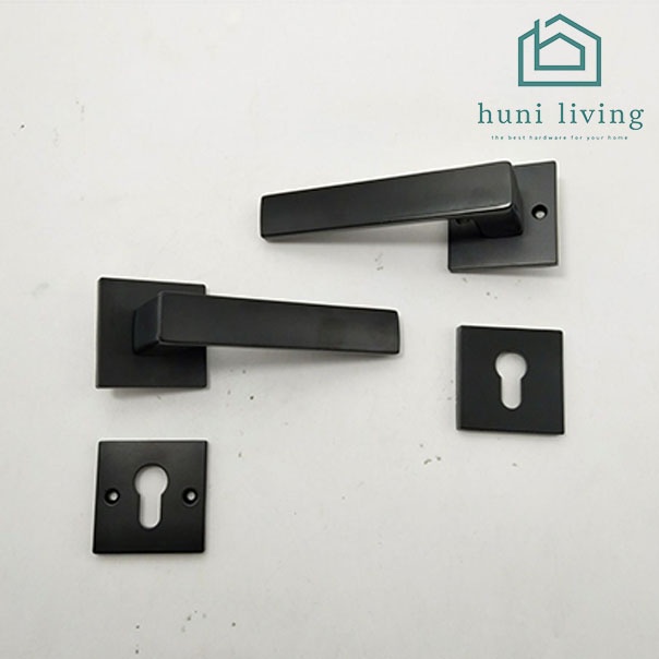 Kunci Pintu Full Handle Set Gagang Pintu Minimalist Black Doff Premium