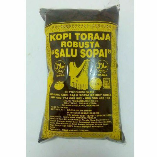 

Kopi Halal Toraja Asli Robusta Salu Sopai 950 Gram Murah dan Asli