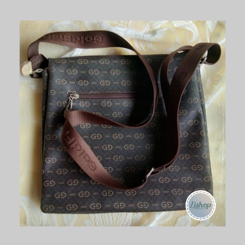 Tas merk gucci tas korea tas selempang unik tas coklat muda pastel
