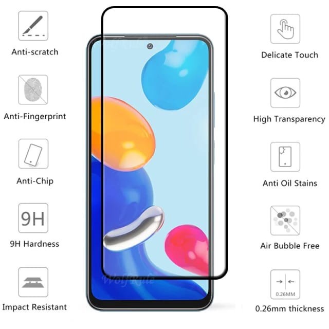 REDMI NOTE 11 / 11 PRO 4G 5G TEMPERED GLASS 2IN1 FULL LAYAR &amp; KAMERA