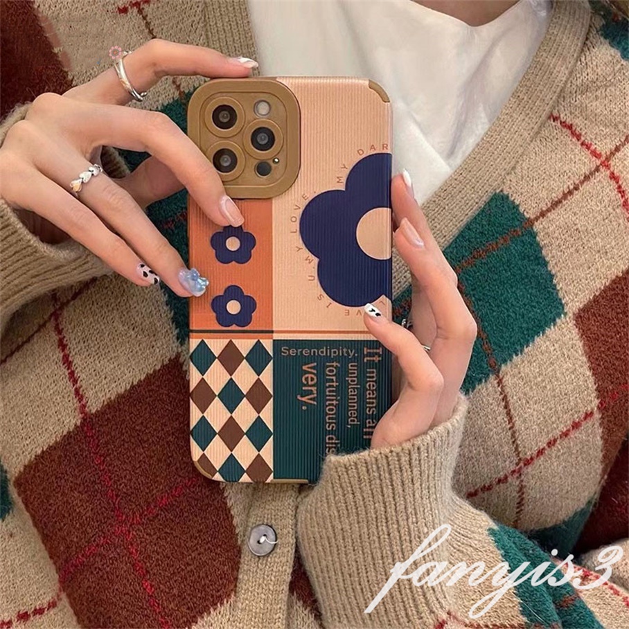 OPPO A57 A16 A16s A15 A15s A94 A74 A54 A94 A55 A53 A33 A32 A5 A9 A31 2020 A5s A3s Reno 6Z 5Z 6 5 F9 Pro Soft Case Pelindung Motif Bunga Vintage Untuk