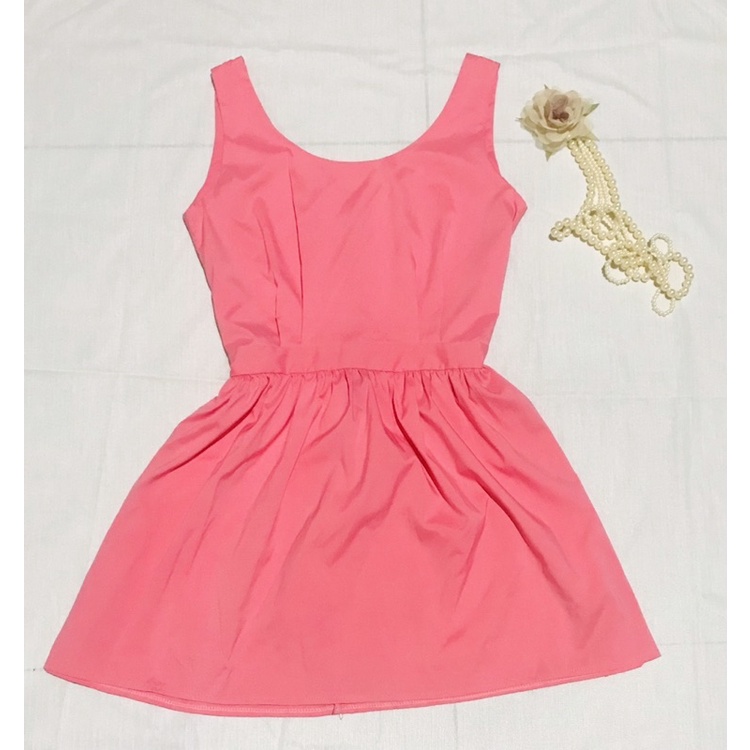 Cute mini pink dress/ dress remaja perempuan/ dress katun wanita