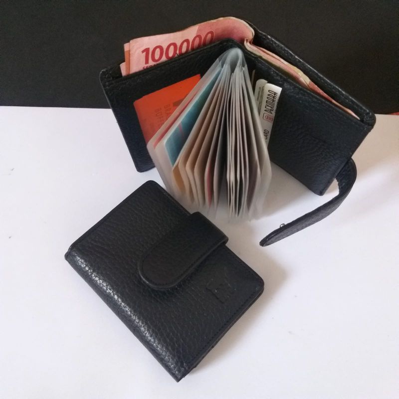 Dompet Kartu ATM kulit asli pria wanita