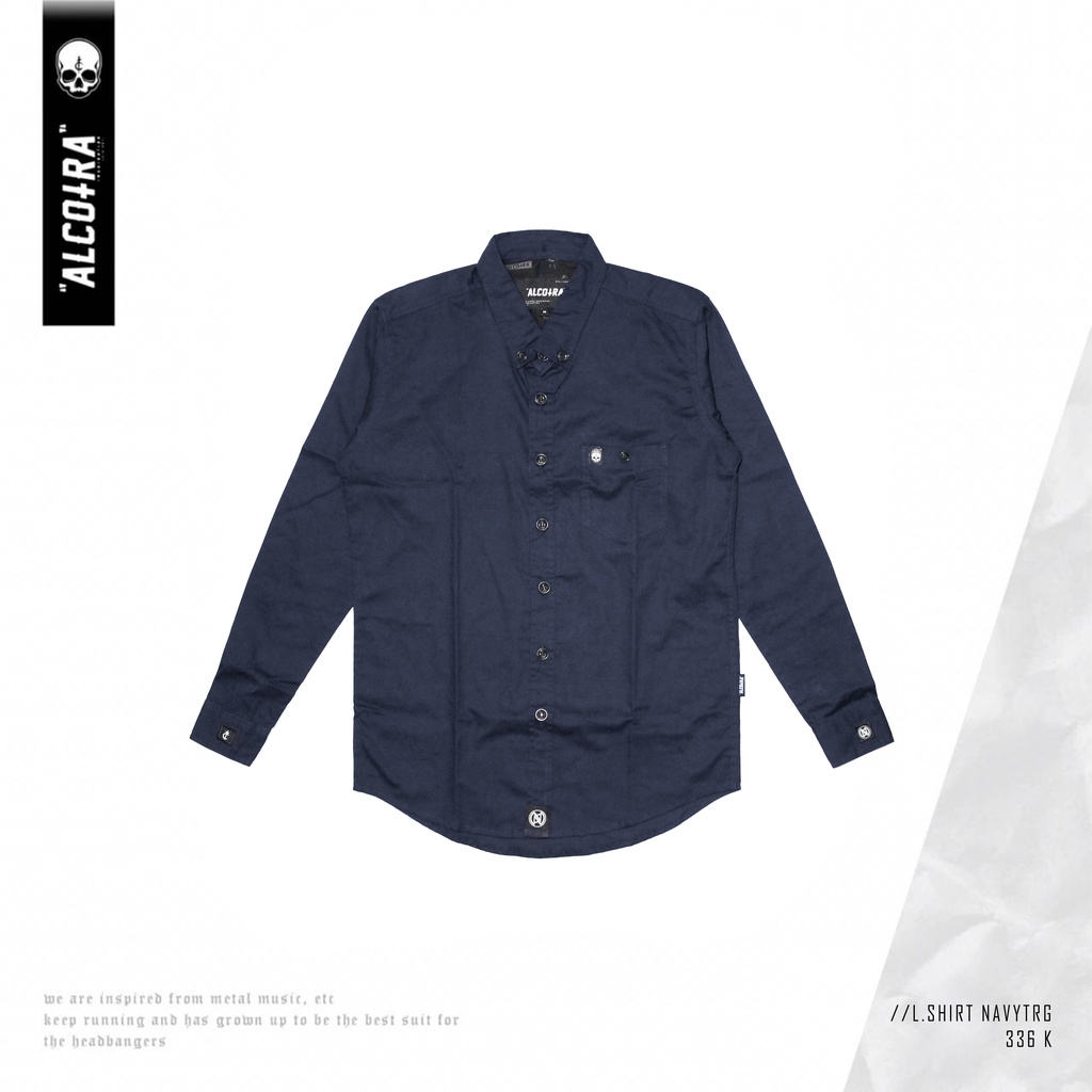 L.SHIRT NAVY TRG // KEMEJA LENGAN PANJANG NAVY BARU