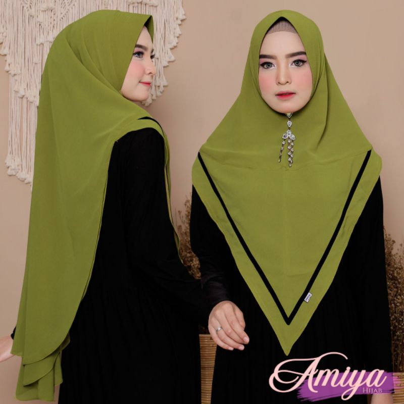 Jilbab Khimar Hijab Bergo Kerudung Syari XL Ceruty Babydoll