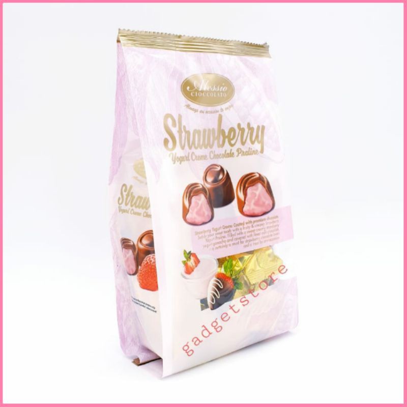 

Coklat Alessio Praline Rasa Strawberry 200g