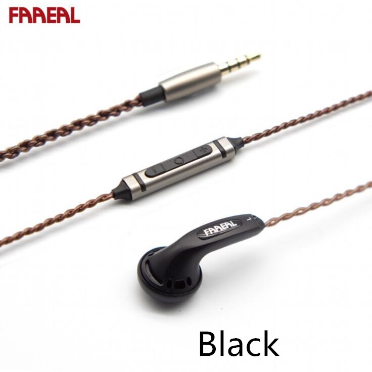 FAAEAL IRIS 2.0 In Ear 32ohm Flat Head Earphone HiFi Bass Sound Mic Earbuds