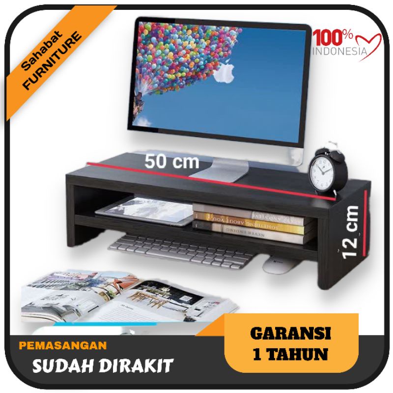 Meja Stand dudukan monitor panjang 50 cm Lebar 20 cm