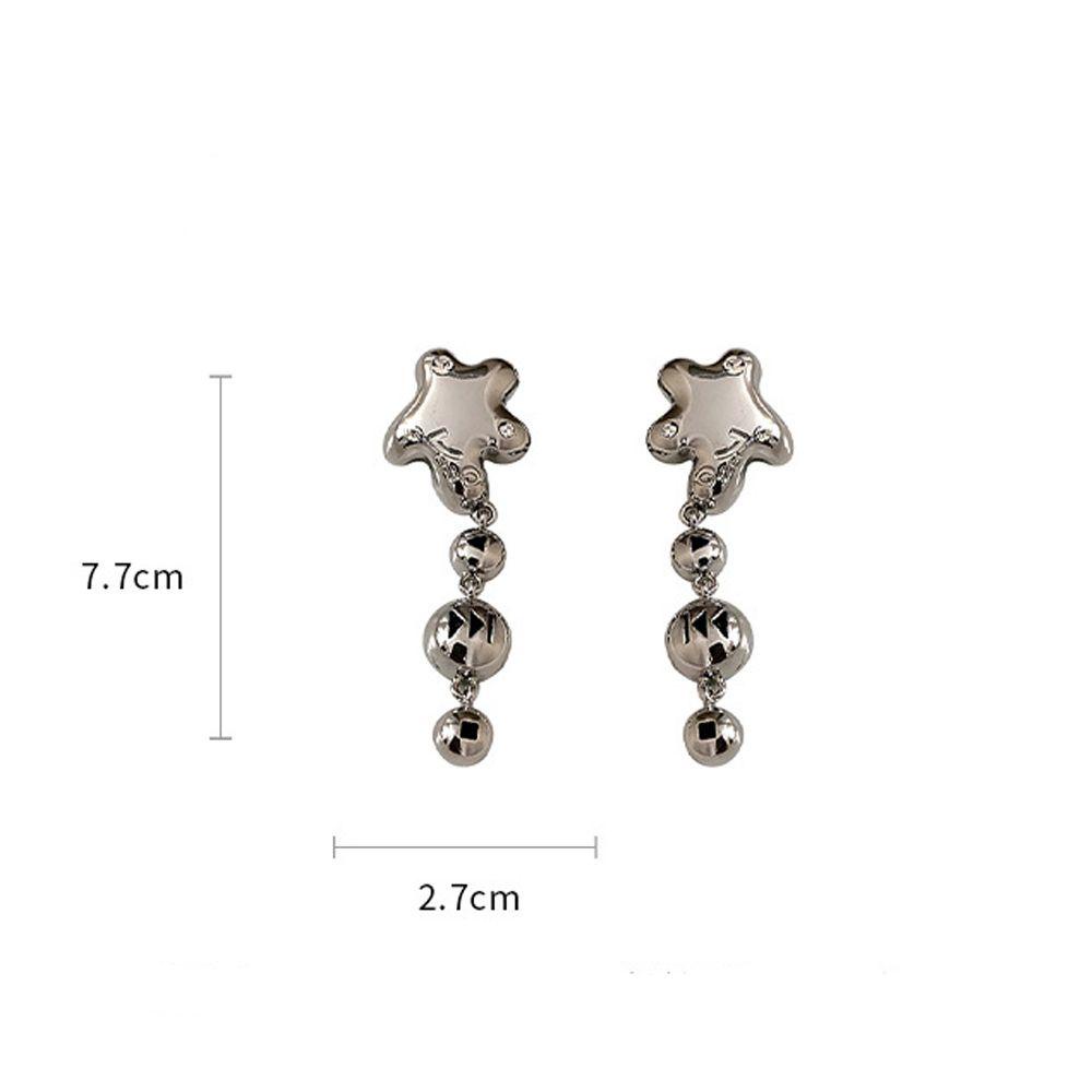 NEEDWAY Anting Menjuntai Musim Panas Sederhana Elegan Panjang Berlebihan Peri Gaya Korea Ear Drop