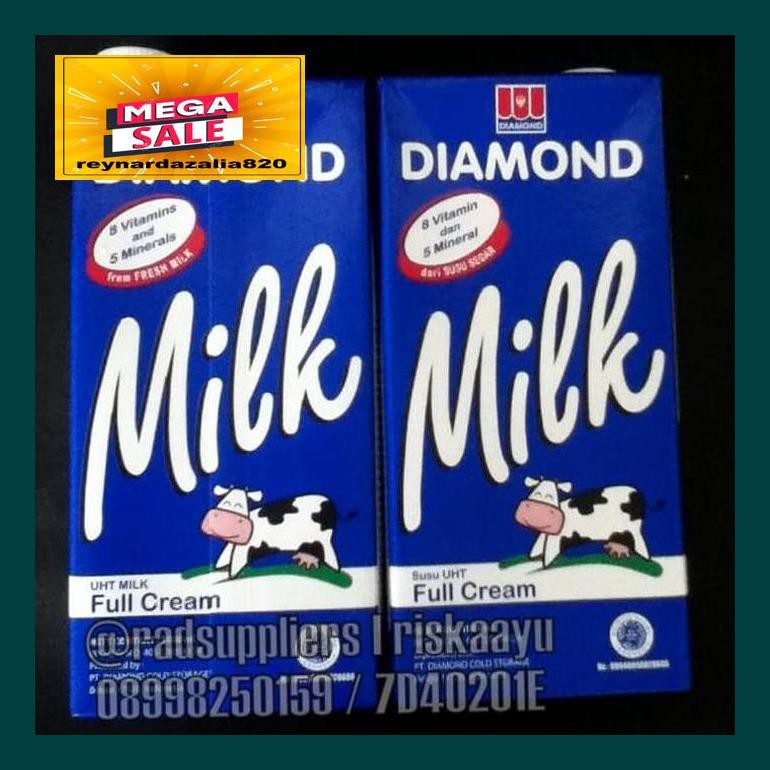 

Reypsum Diamond Uht Milk Fullcream 1Liter, Susu Uht Full Cream 1Liter S30Cryr