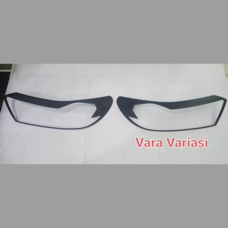 PAKET GARNIS LAMPU DEPAN BELAKNG MOBILIO 2017-2021 HITAM DOFF / LIS LAMPU MOBILIO