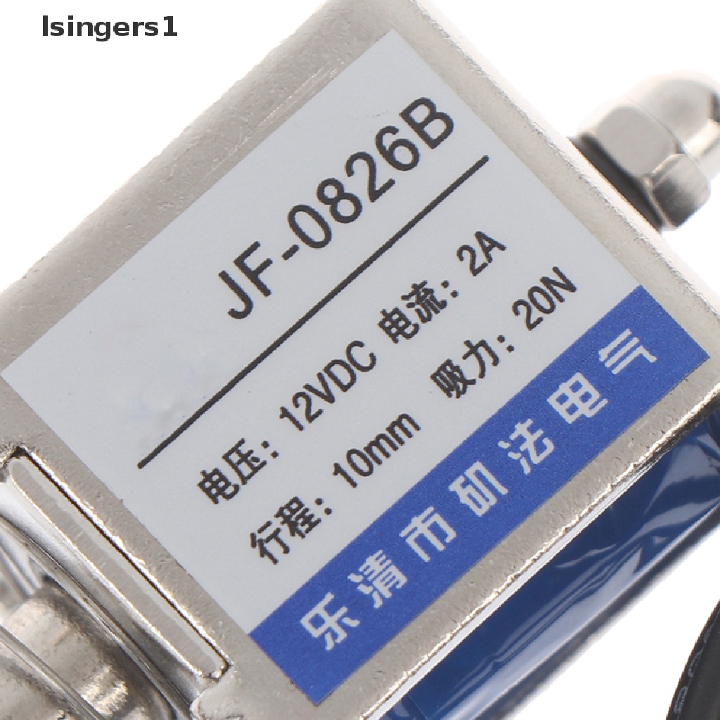 (lsingers1) Jf-0826b solenoid Elektromagnetik 12V / 2A 10mm 20N