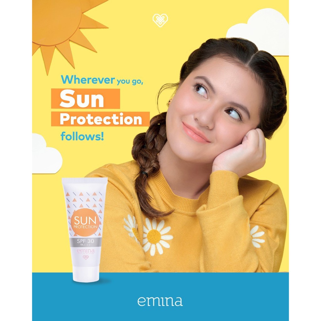 EMINA Sun Protection SPF 30-60mL-Emina Sun Battle SPF 45-30-30mL Sunscreen Skin Buddy (Valensia)