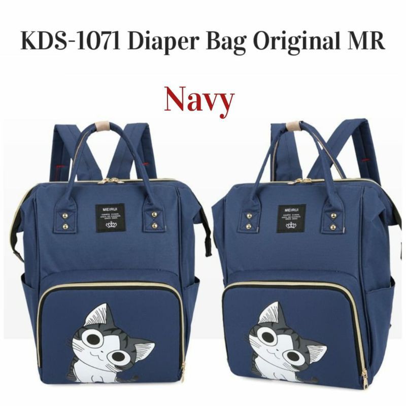 panda blue diaper bag