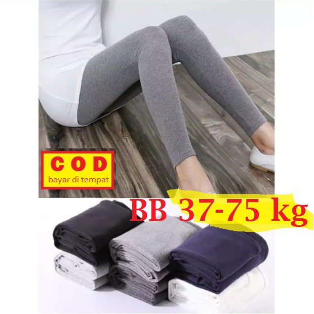 Leging Bahan Kaos JUMBO dan SLIM Celana Legging Lejing Wanita Slim dan Jumbo Spandek