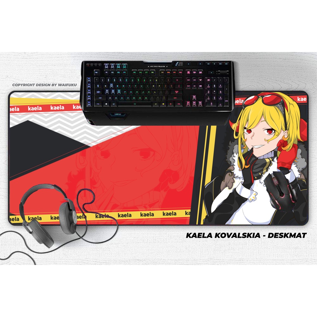 Deskmat / Mousepad Hololive Indonesia - Kaela Kovalskia