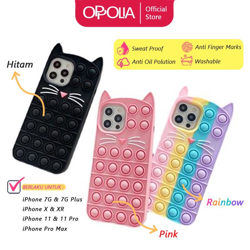 SOFTCASE 3D POP IT KARTUN OPPO A15 A15S CASING POP IT