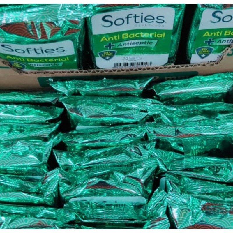 Softies Tissue Anti Baterial 20 wipes